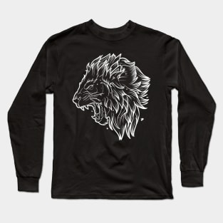 Fierce Lion Tattoo Long Sleeve T-Shirt